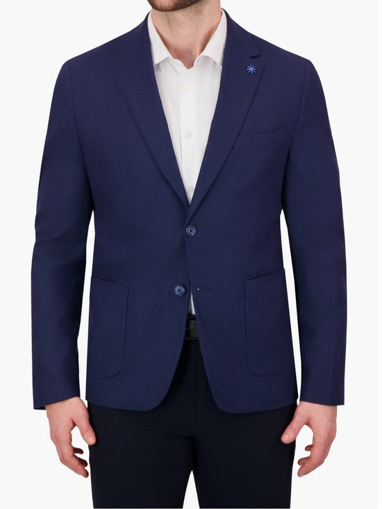 Report Collection Other - Report Collection Linen Blend Stretch Sports Coat in NAVY size 38R